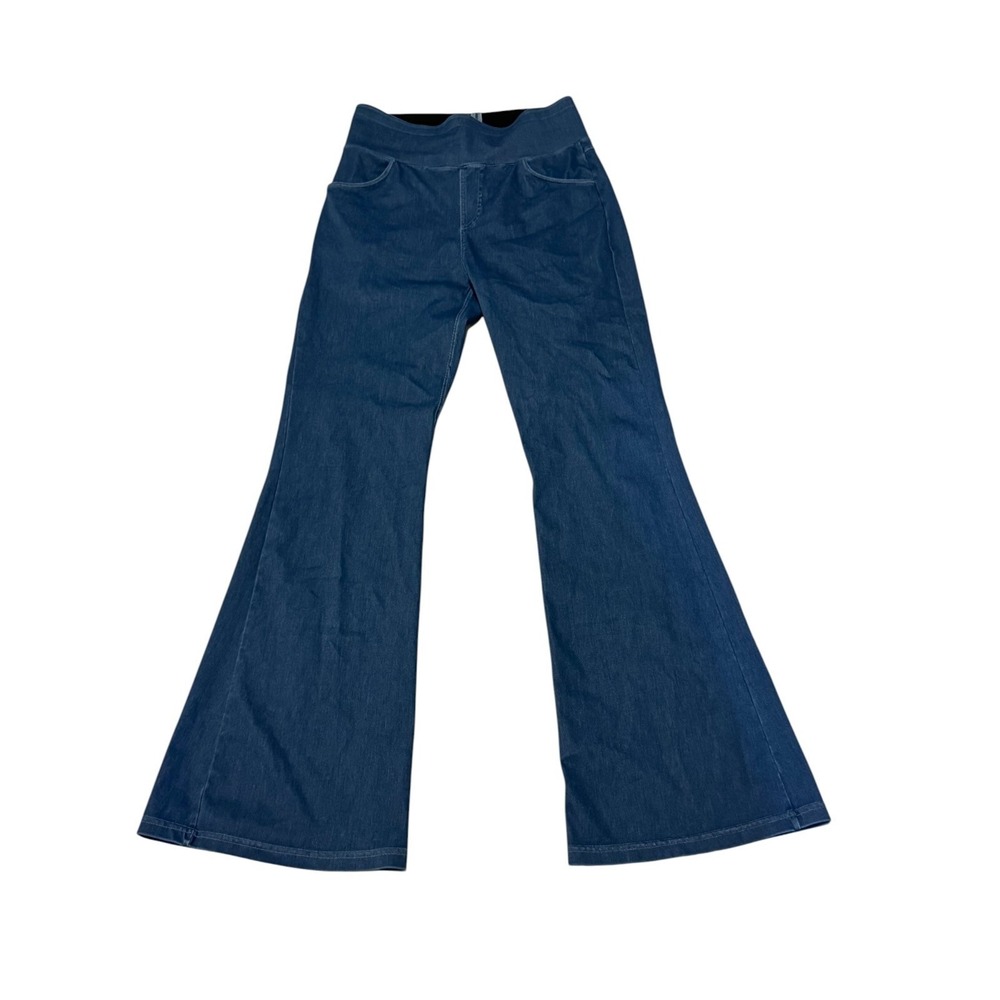 Clozot Womens Blue Flare Bell Bottom Pull On Jeans Small Wash Stretch‎